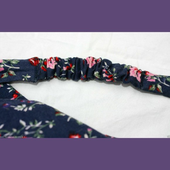 Sz 7/8 Roberta Rockabilly Floral Halter Dress Sweetheart - Picture 4 of 7